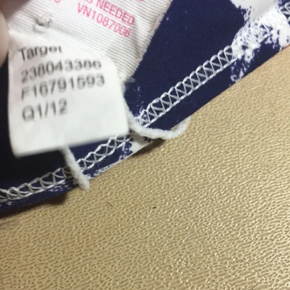 Sold Reversible American Flag Bikini Top Red White Blue Size M - Picture 7 of 7